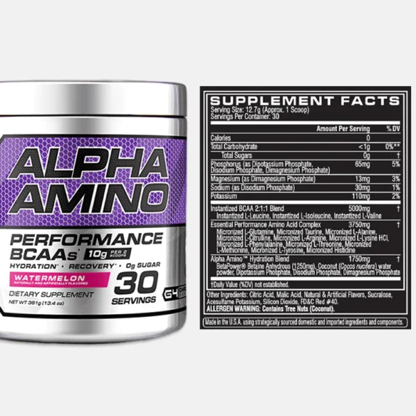 Cellucor | Alpha Amino | EAA & BCAA Powder | 30 Serving