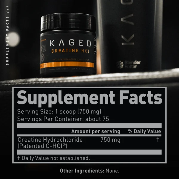 Kaged Muscle Creatine HCL 75 Serving Lemon Lime - Image 2