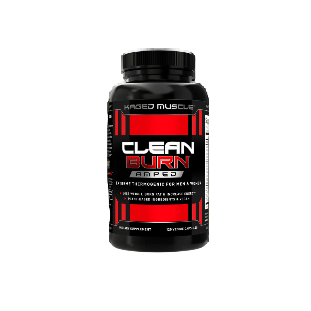 Kaged Muscle Clean Burn Amped Thermogenic Fat Burner 120 Capsules