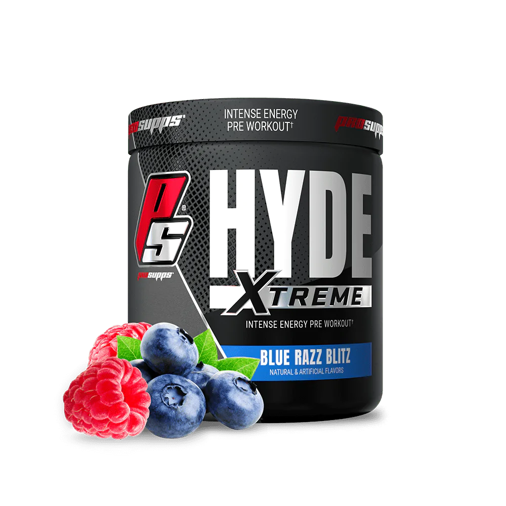 ProSupps Hyde Xtreme Intense Energy PreWorkout 30 Servings Blue Razz