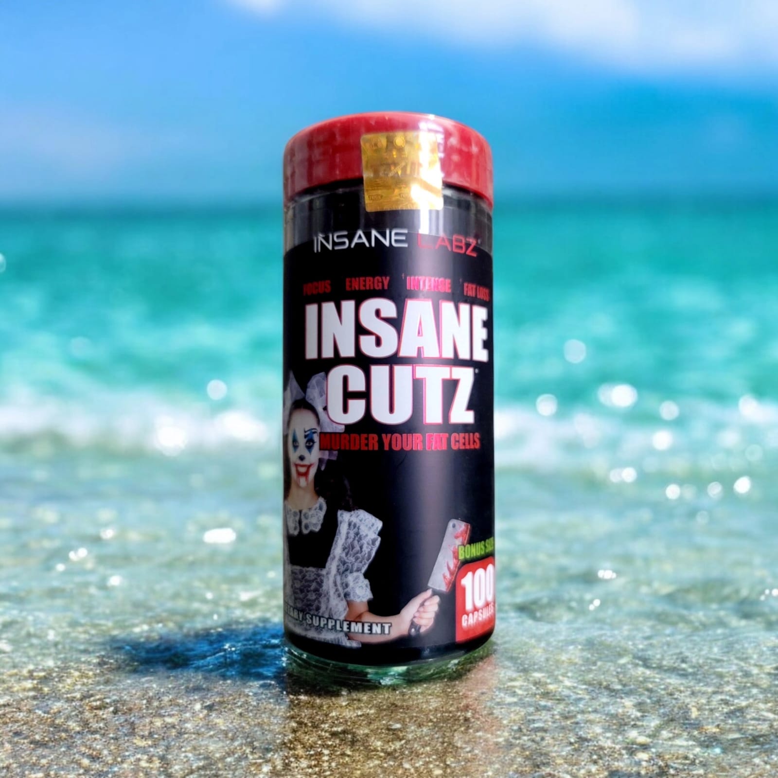 Insane Labz Cutz Intense Fat Burner for Men and Women – 100 Daily Srvgs (100 Capsules)