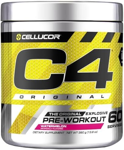 Cellucor C4 Original Pre Workout Powder Energy Drink Supplement For Men & Women - Watermelon- 60 Servings