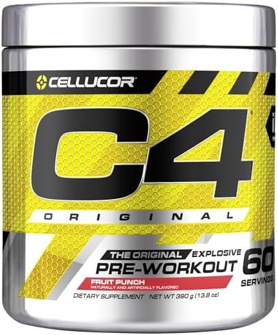 Cellucor C4 Original Pre Workout Powder -Energy Drink for Men & Women,Fruit Punch - 60 Servings