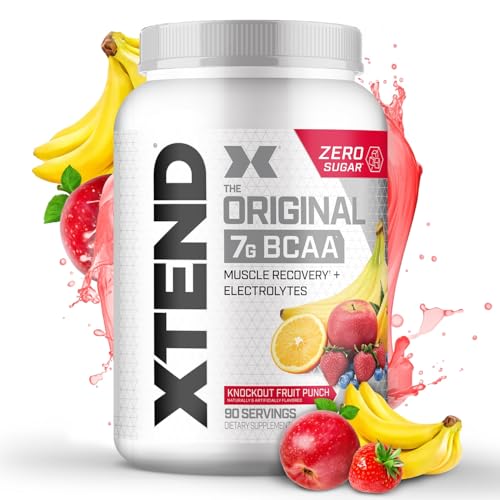 Scivation Xtend BCAAs (Pre-Workout, 7g BCAAs, 90 Servings (Fruit Punch) Made U.S.A