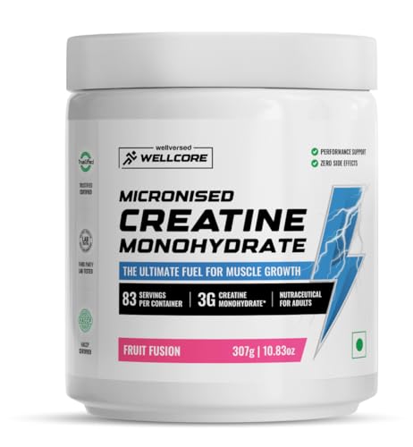 Wellcore - Pure Micronised Creatine Monohydrate (307g, 83 Servings)