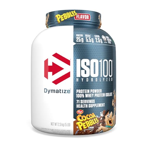 Dymatize Nutrition ISO100 Hydrolyzed Whey Protein Isolate Cocoa Pebble 5 2.3 kg Lbs 2.3 KG